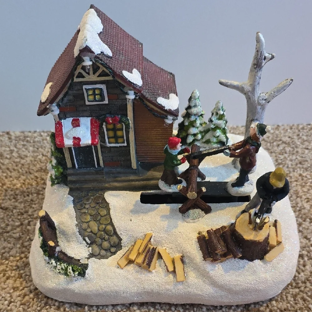 Crosslight Animated Lumberjack Holiday Village